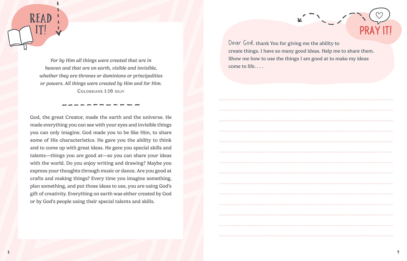Read It! Pray It! Write It! Draw It! Do It!: A Faith-Building Interactive Journal For Pre-Teen Girls (For Pre-teen Girls)