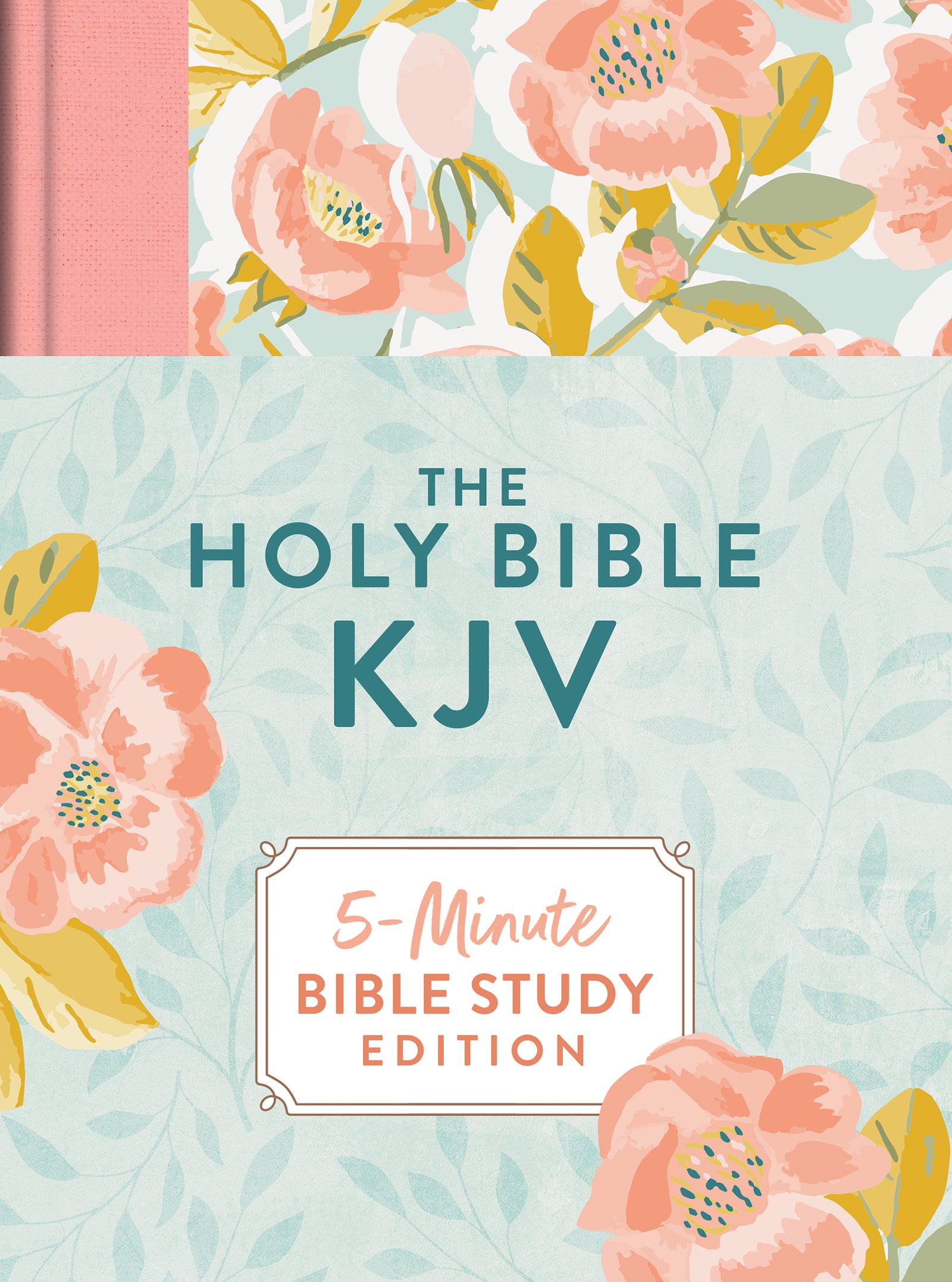 KJV Holy Bible: 5-Minute Bible Study Edition, Summertime Florals (Red Letter Edition)