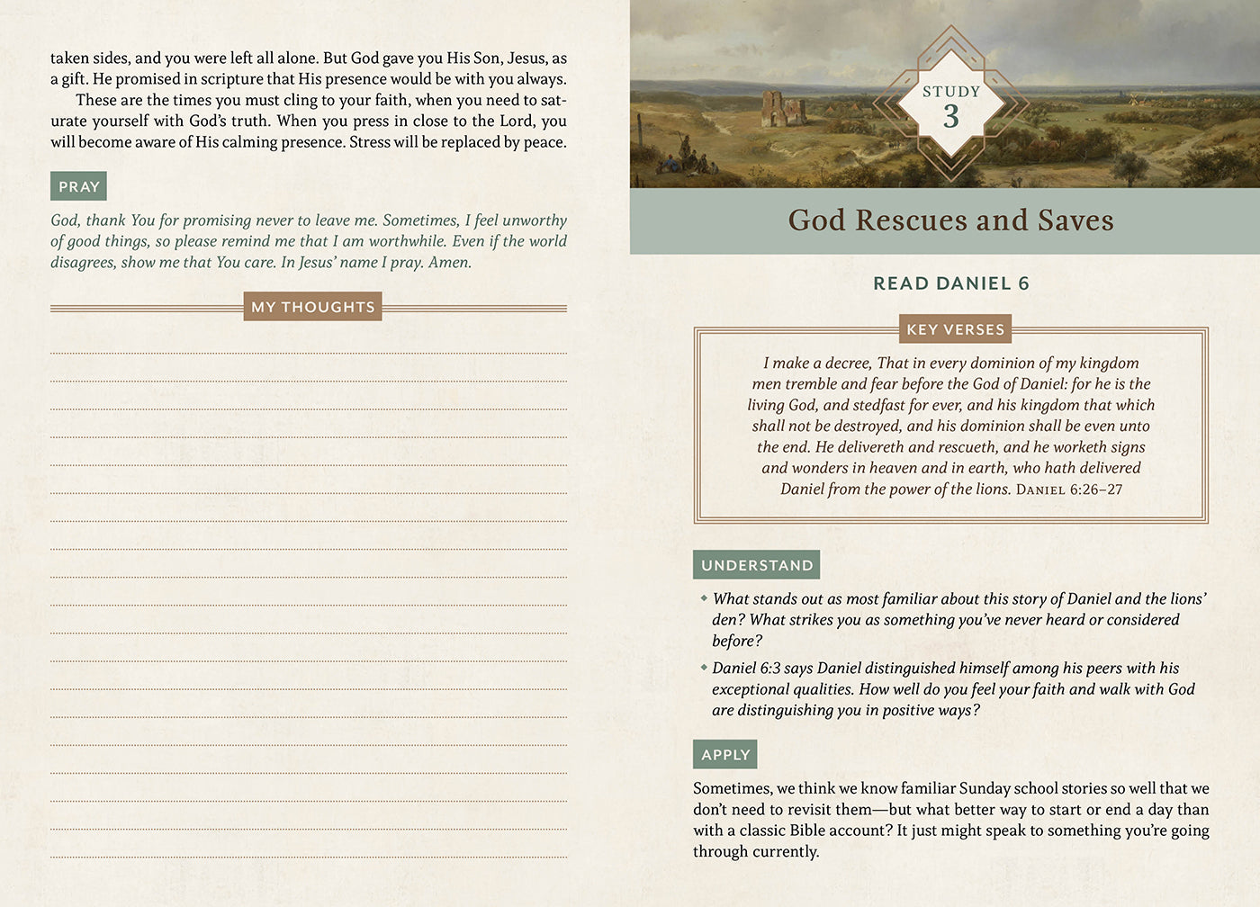 KJV Holy Bible: 5-Minute Bible Study Edition, Classic Hickory (Red Letter Edition)
