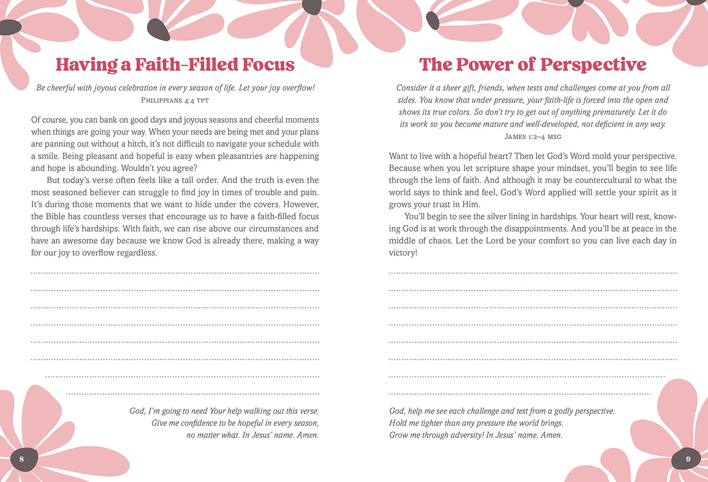 Your Best Day Devotional Journal: 180 Encouraging Readings from God's Word