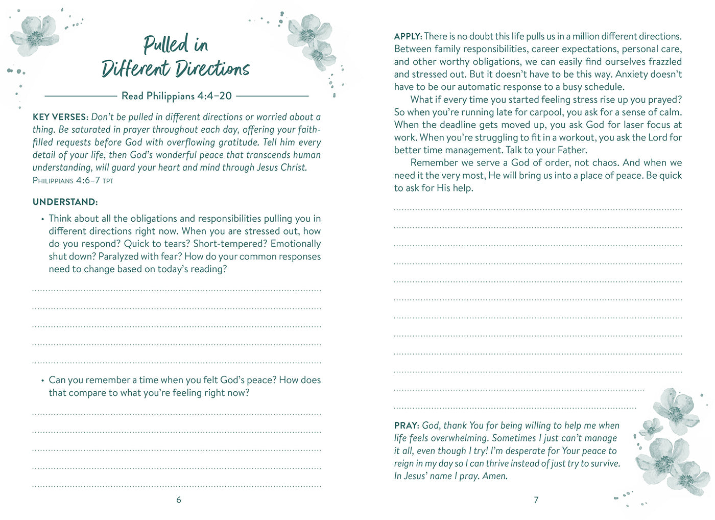 The 5-Minute Bible Study Journal for a Less Stressed Life