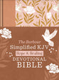 Simplified KJV Hope & Healing Devotional Bible (Doves & Floral Ginger)