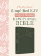 Simplified KJV Hope & Healing Devotional Bible (Dark Sage Doves)