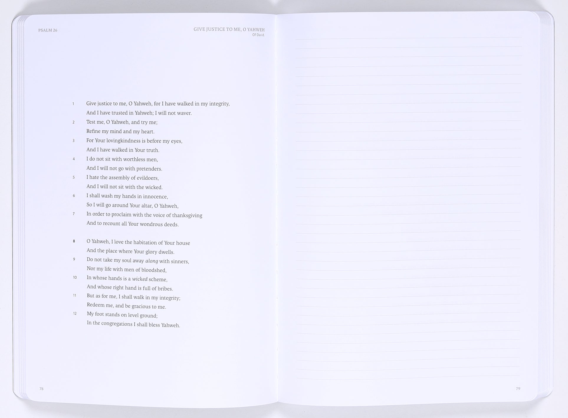LSB Legacy Standard Bible Scripture Study Notebook Psalms (2 Vol Set)