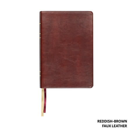 Lsb Large Print Wide Margin Bible Reddish-Brown Indexed (Red Letter Edition)