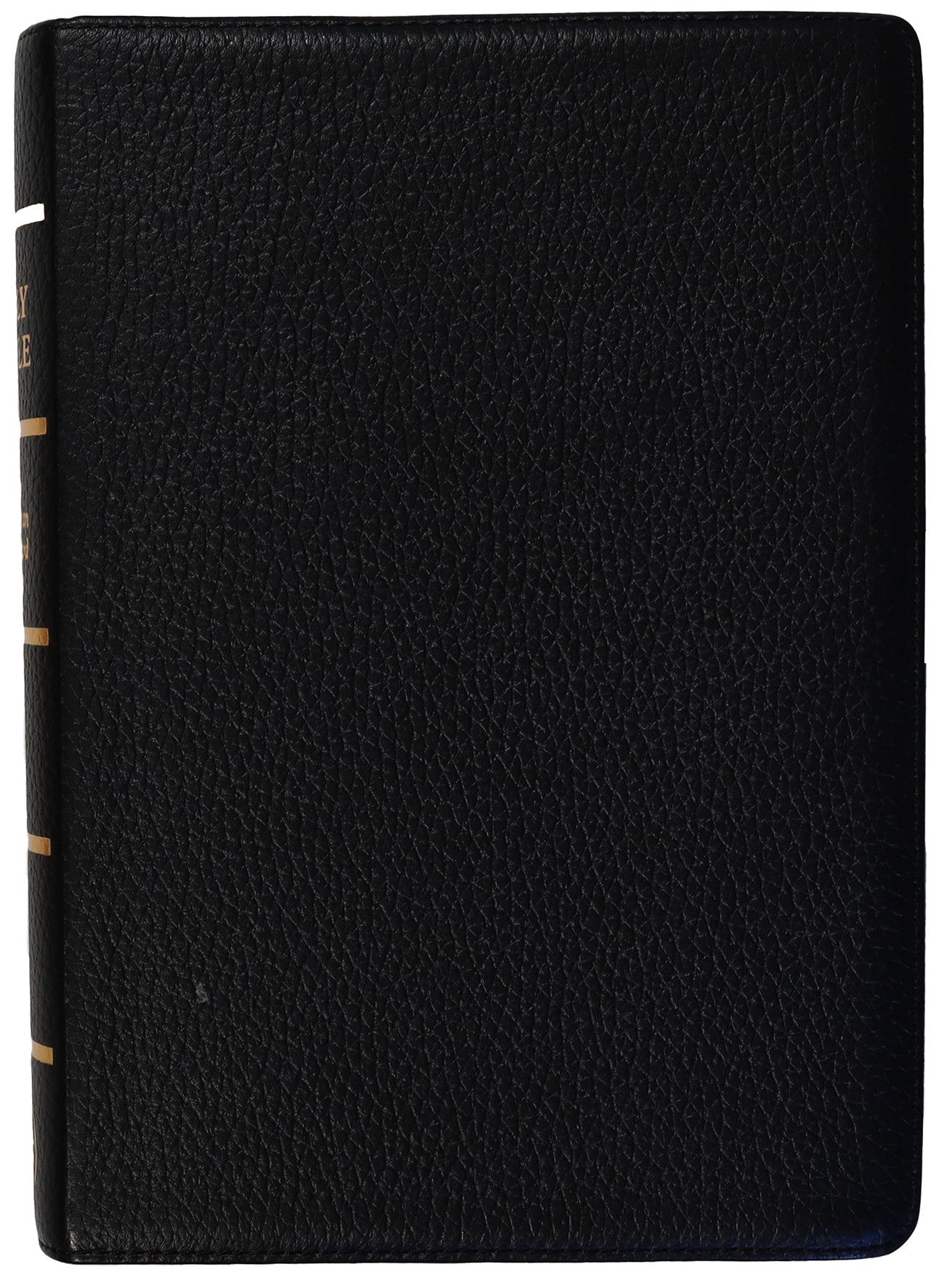 NASB Large Print Wide Margin Black Cowhide