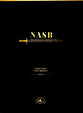 NASB Large Print Wide Margin Brown Cowhide
