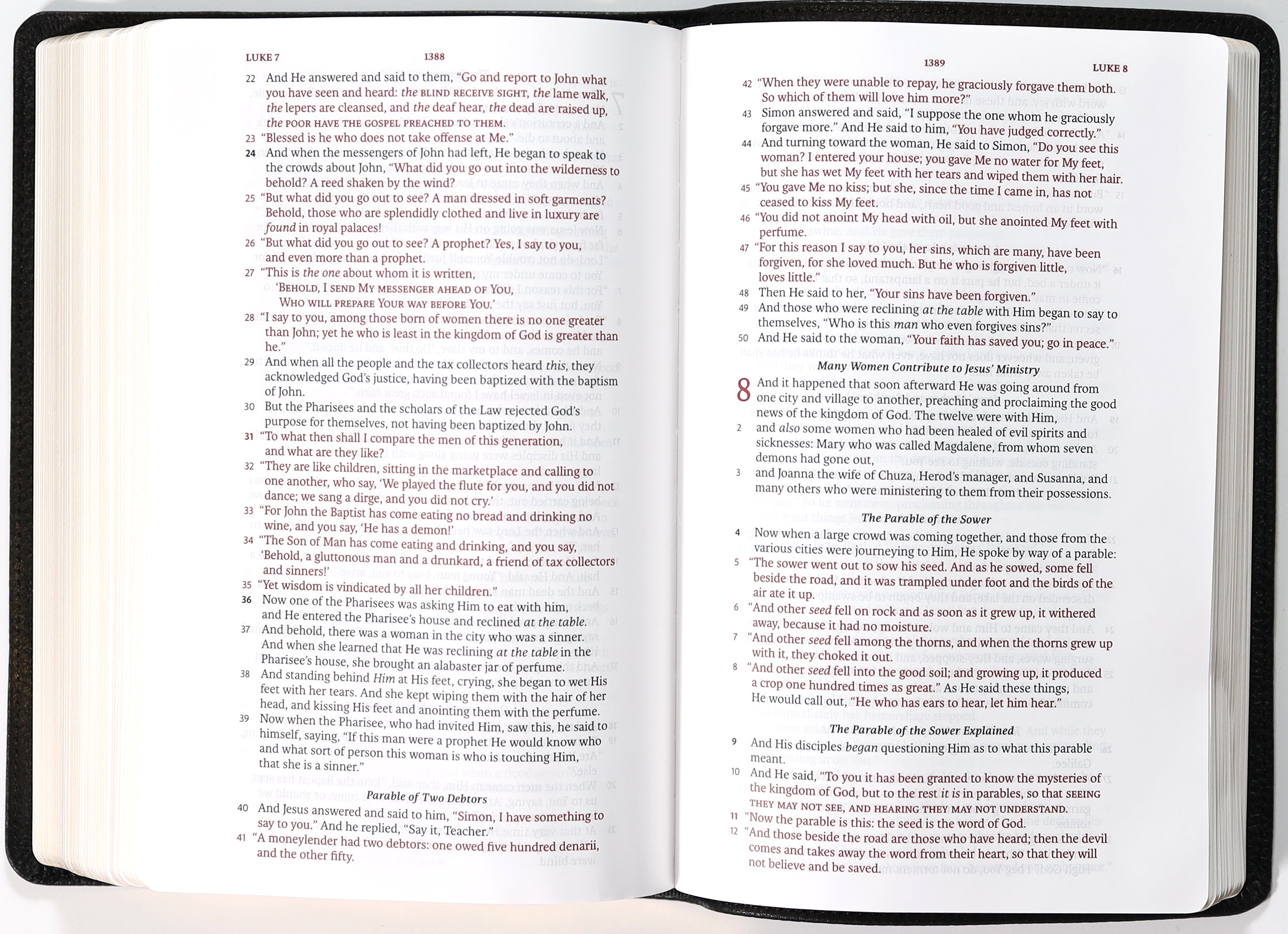 LSB Legacy Standard Bible Handy Size Black Cowhide (Red Letter Edition)
