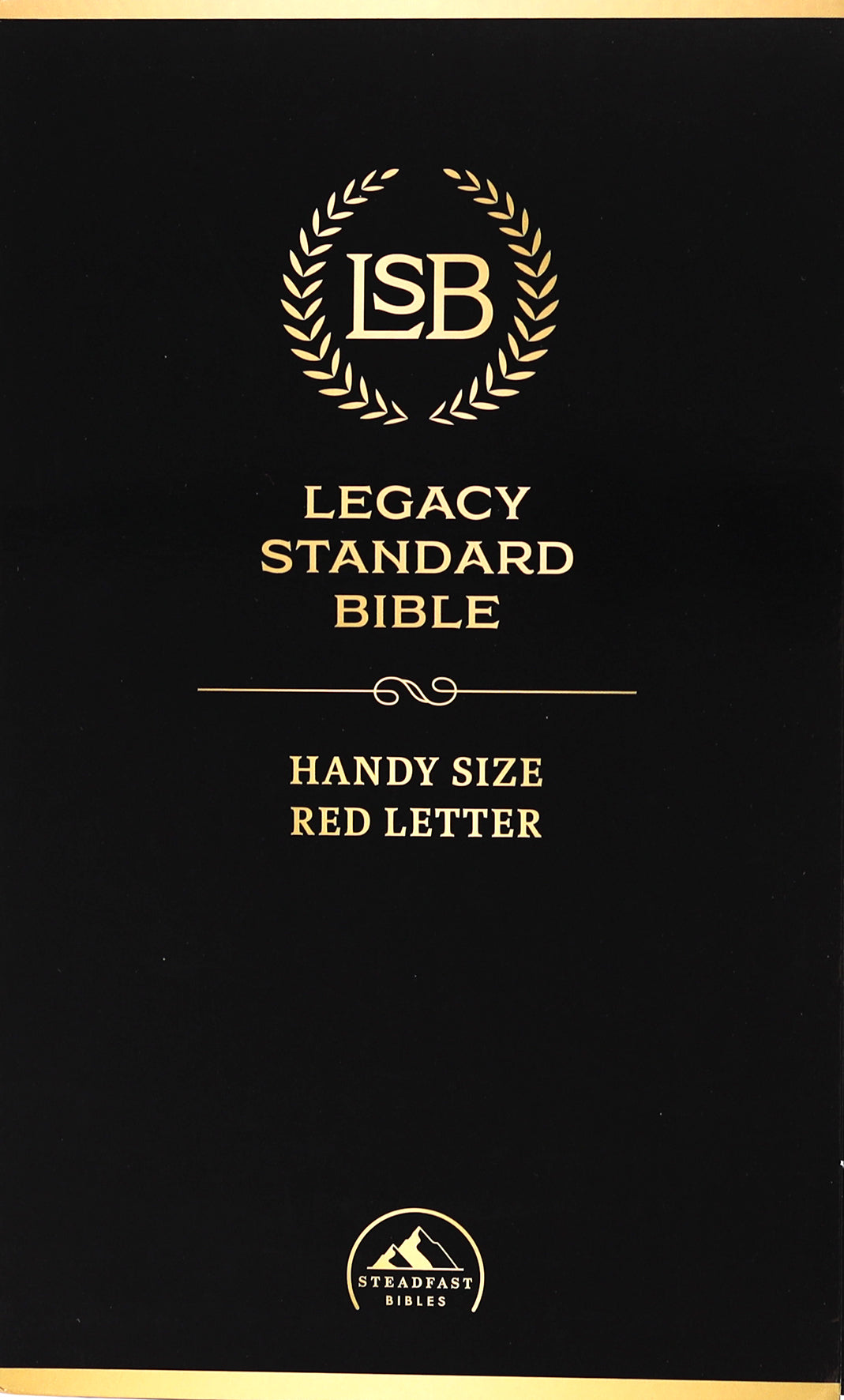 Lsb Legacy Standard Bible Handy Size Black Indexed (Red Letter Edition)
