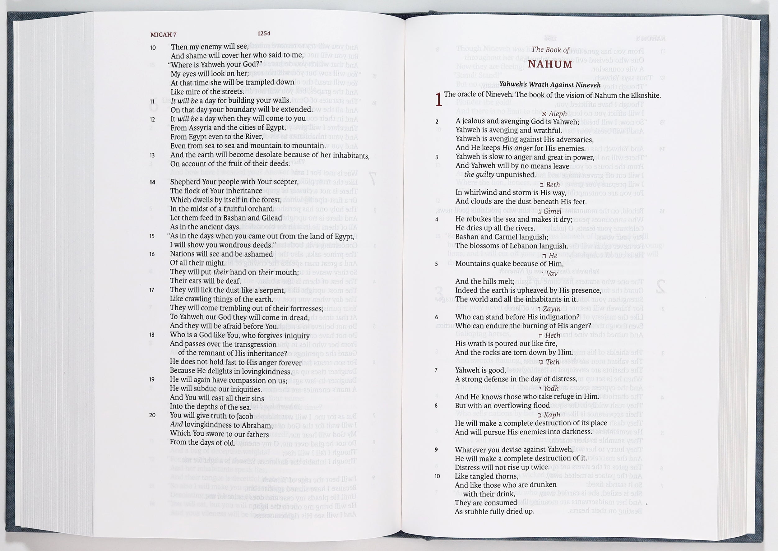 Lsb Legacy Standard Bible Handy Size Blue Grey Linen (Red Letter Edition)