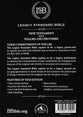 Lsb Legacy Standard Bible New Testament With Psalms and Proverbs Black Logo