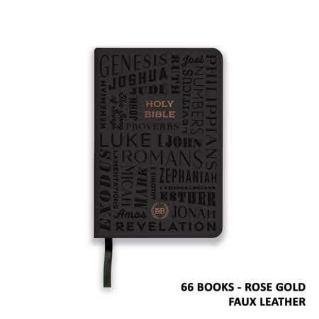 LSB Legacy Standard Bible, Compact Edition, Black/Rose Gold 66 Books (Black Letter Edition)
