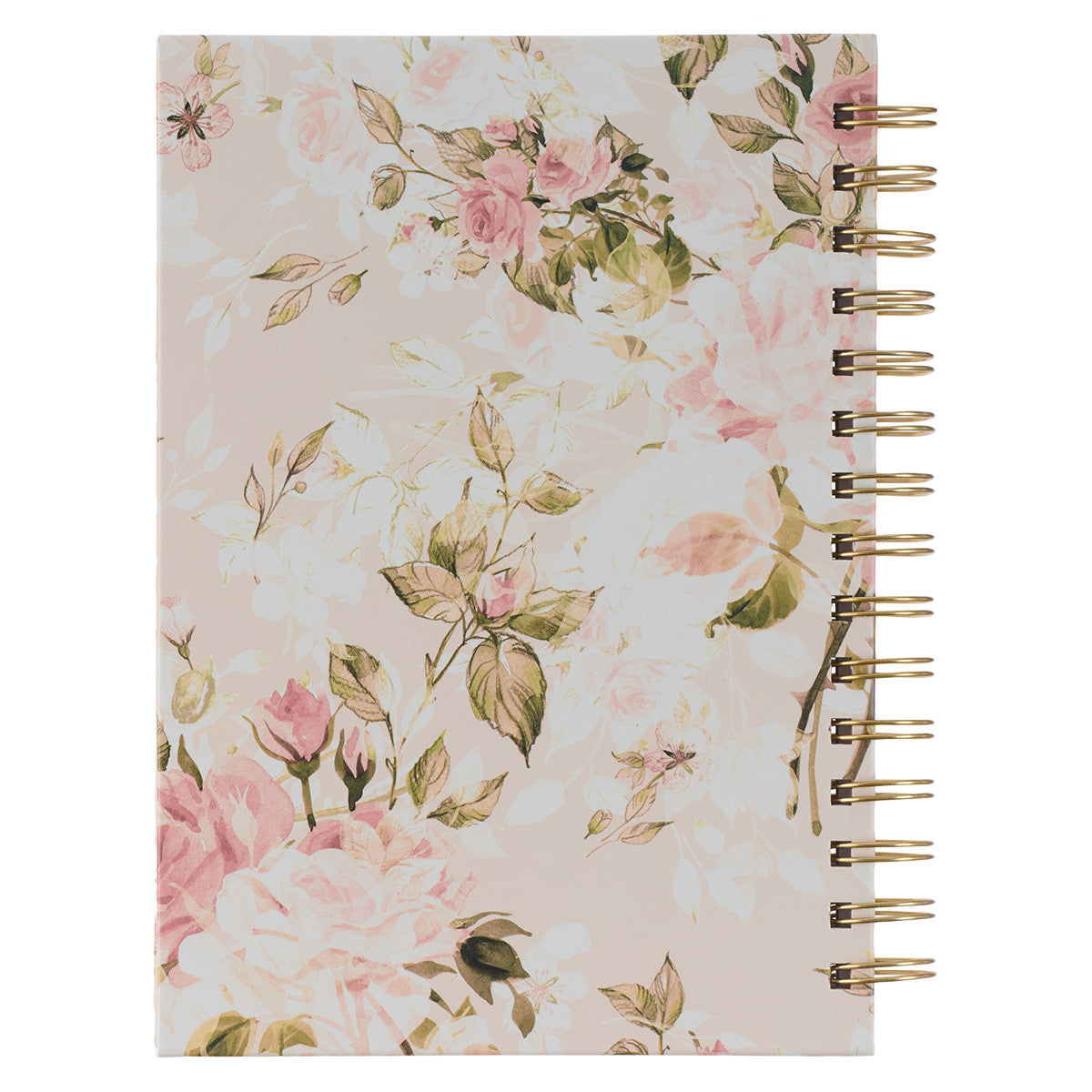 Journal: His Grace is Enough Blush Pink Floral (2 Cor. 12:9)