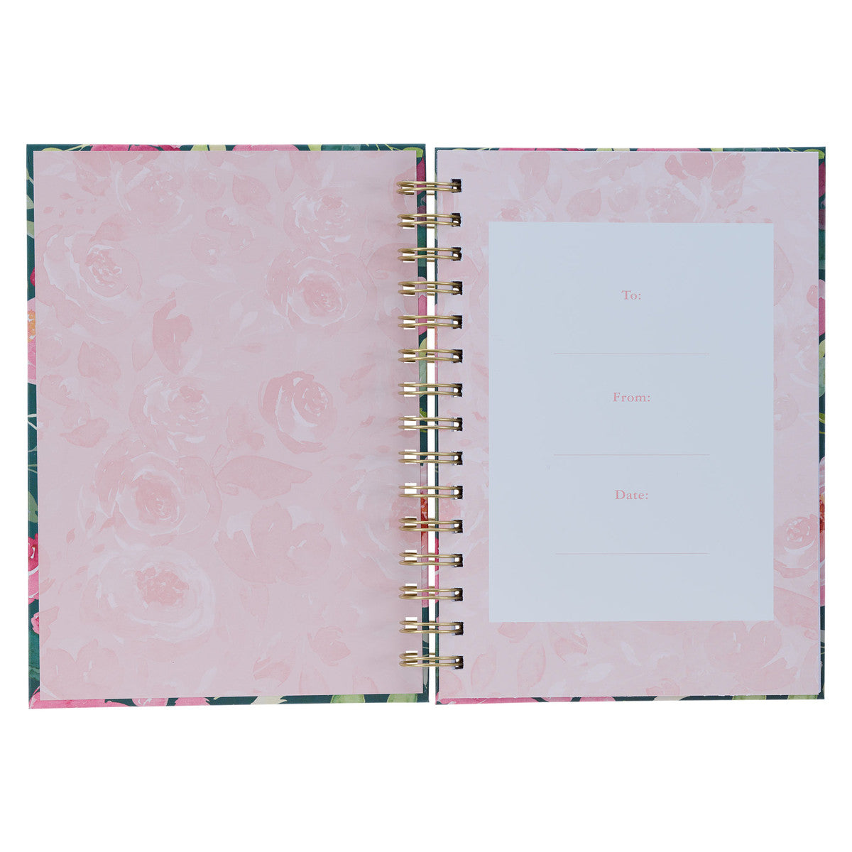 Journal: First My Mother, Forever My Friend, Green/Pink Floral
