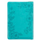 KJV Large Print Thinline Bible Zipper Closure Thumb Index Teal (Red Letter Edition)