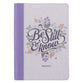 Journal Zippered: Be Still & Know, Purple Pasture (Psalm 48:10)
