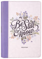 Journal Zippered: Be Still & Know, Purple Pasture (Psalm 48:10)