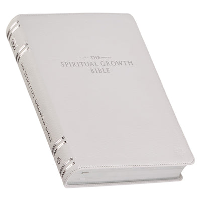 NLT Spiritual Growth Bible Indexed White