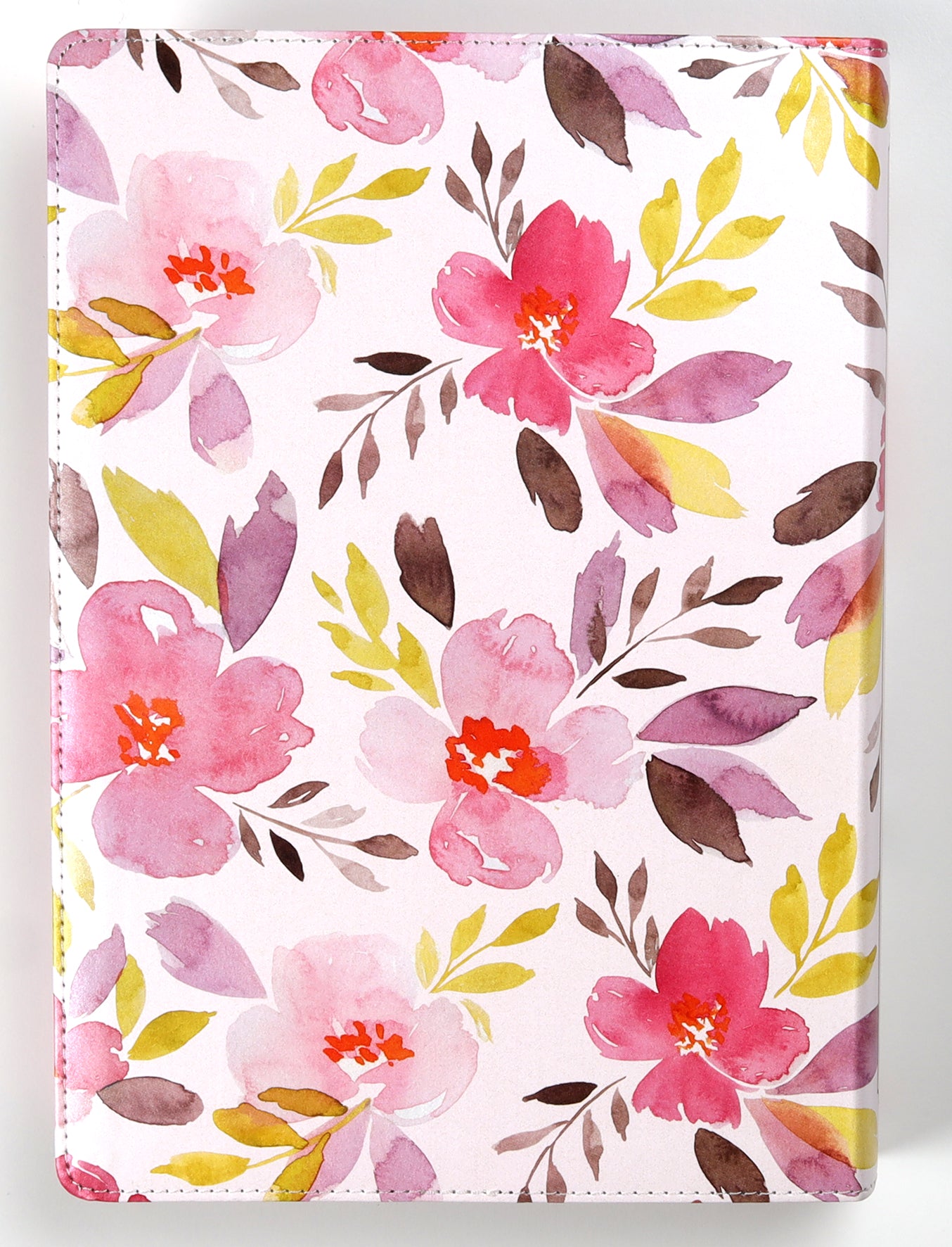 NLT Spiritual Growth Bible Indexed Pink Purple Printed Floral