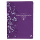 NLT Spiritual Growth Bible Indexed Purple Debossed Floral