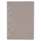 NLT Spiritual Growth Bible Indexed Taupe Embroidered Floral