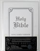 KJV Holy Bible Classically Illustrated Heirloom Family Bible White/Silver
