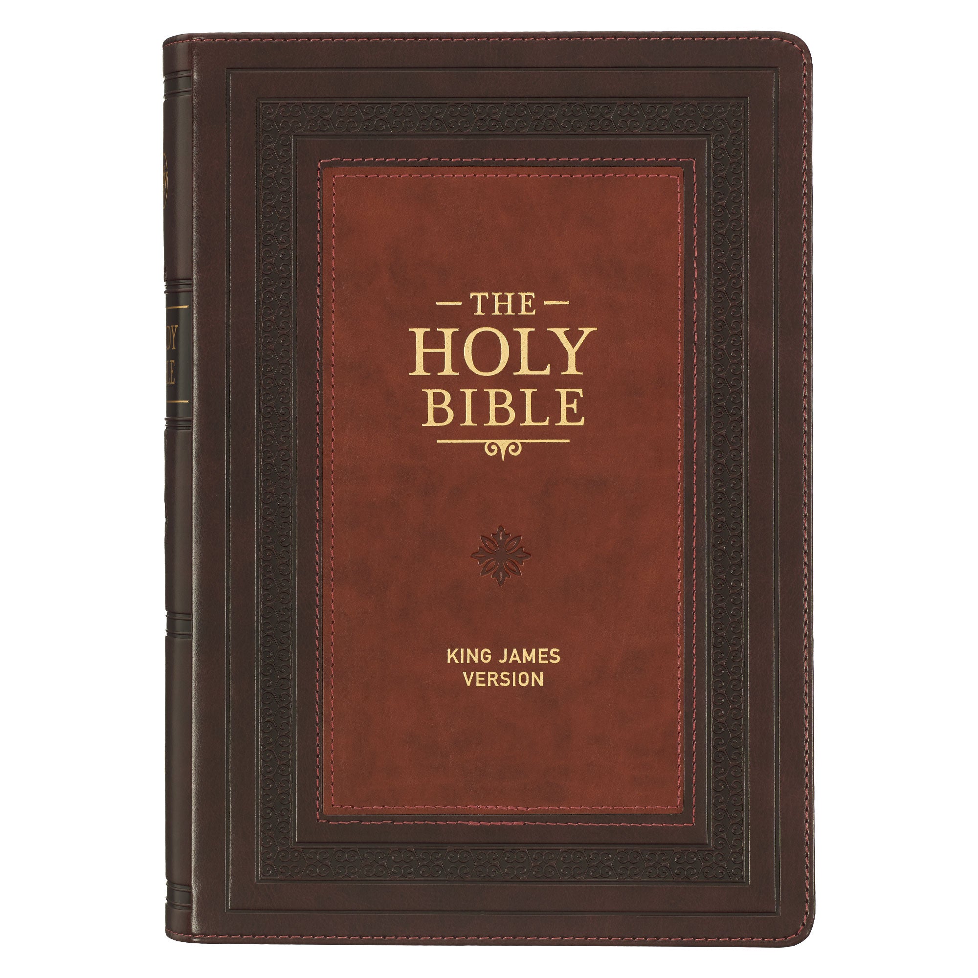 KJV Large Print Study Bible Thumb Index Burgundy/Toffee