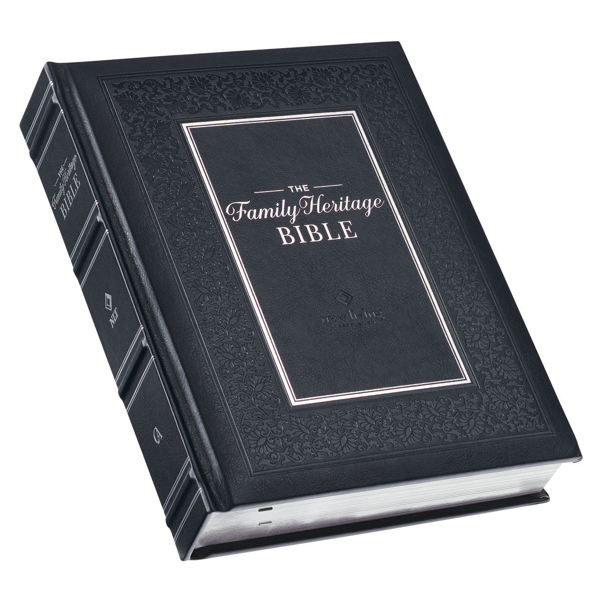 NLT Family Heritage Bible Thumb Index Black (Black Letter Edition)