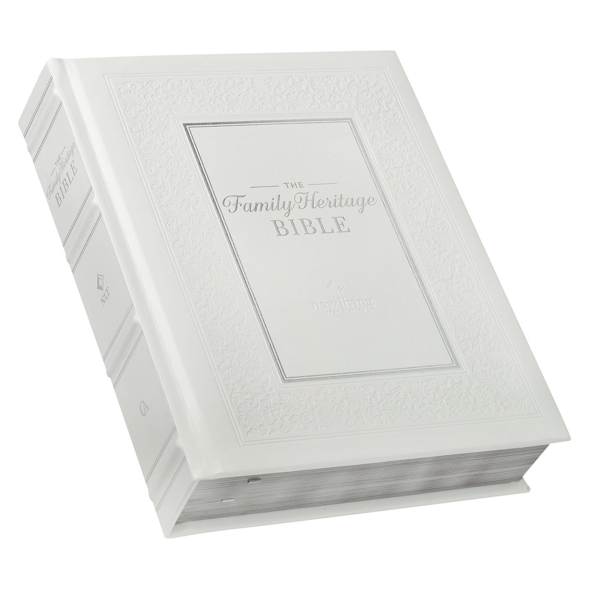 NLT Family Heritage Bible Thumb Index White (Black Letter Edition)