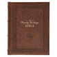 NLT Family Heritage Bible Thumb Index Brown (Black Letter Edition)