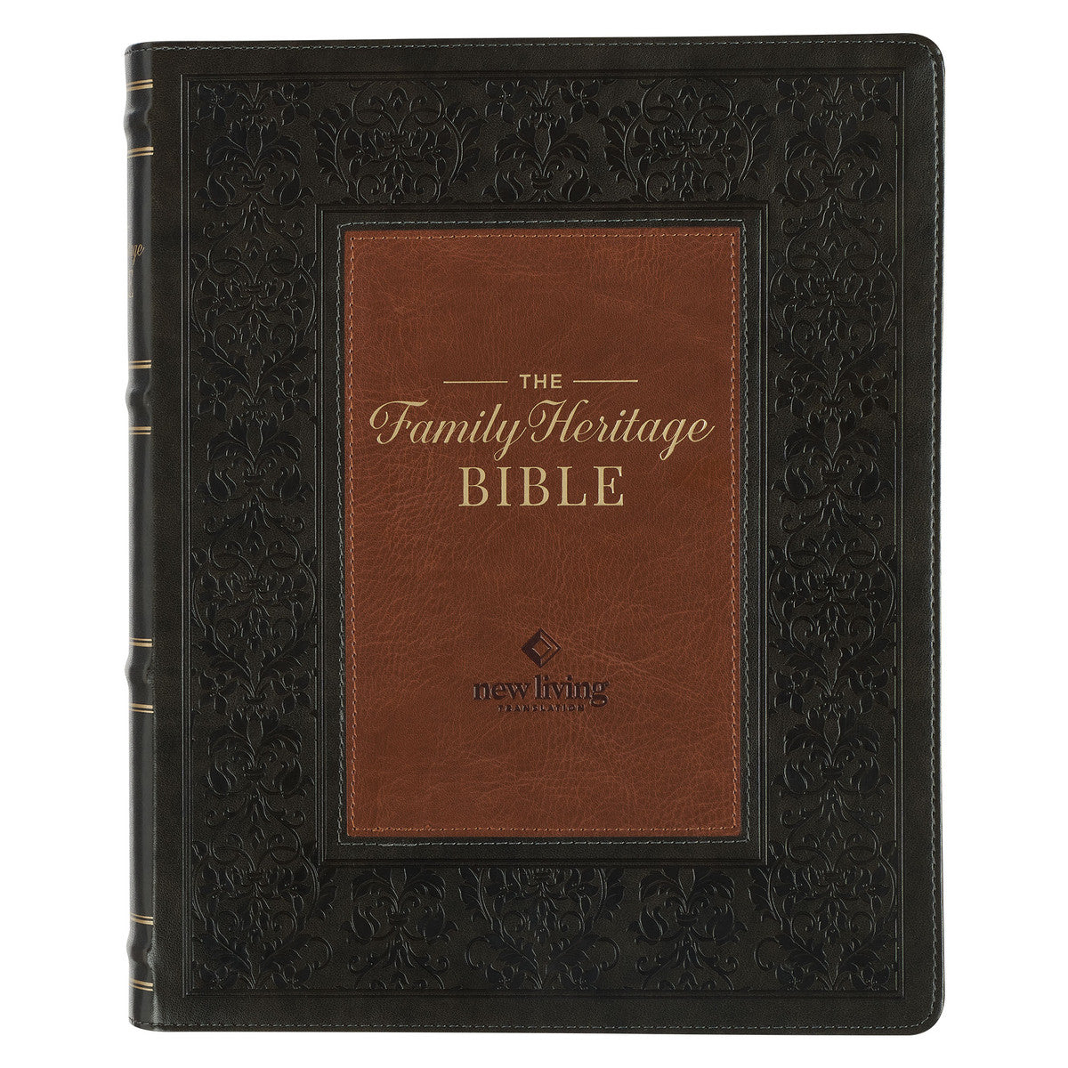 NLT Family Heritage Bible Thumb Index Olive/Brown (Black Letter Edition)
