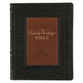 NLT Family Heritage Bible Thumb Index Olive/Brown (Black Letter Edition)