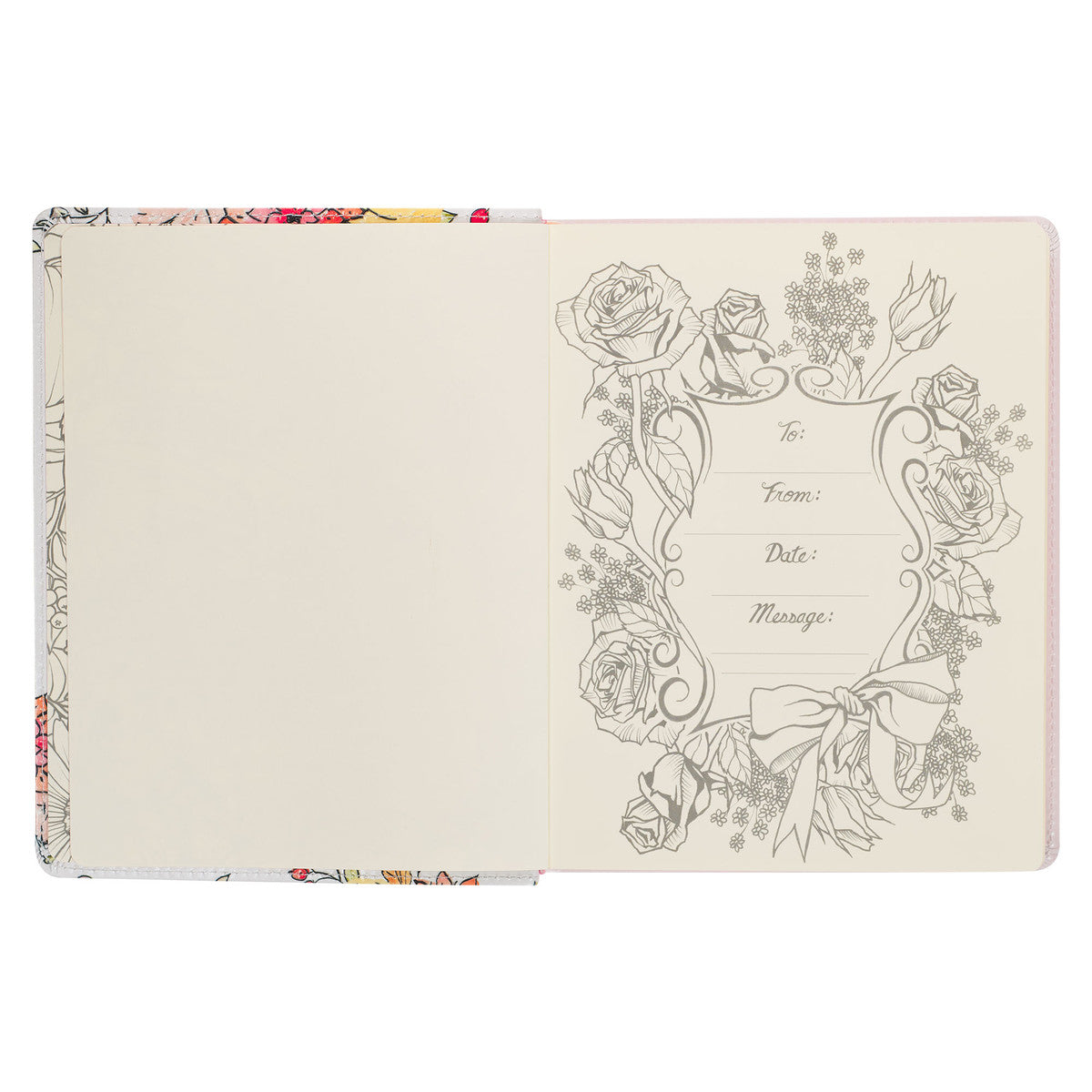 KJV My Creative Bible White Floral (Black Letter Edition)