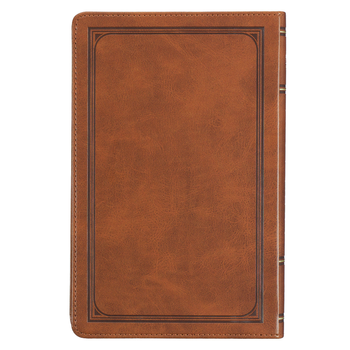 KJV Deluxe Gift Bible Thumb Index Tan Cross (Red Letter Edition)