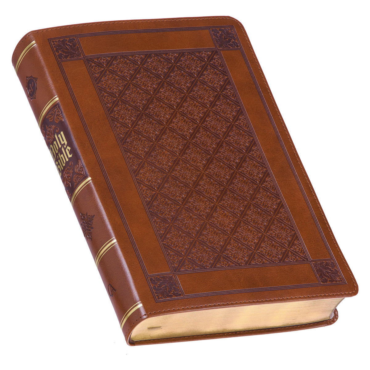 KJV Giant Print Full-Size Bible Thumb Index Brown (Red Letter Edition)