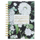 Journal: She is Clothed With Strength & Dignity, Navy/White Floral (Graceful Peonies Series)