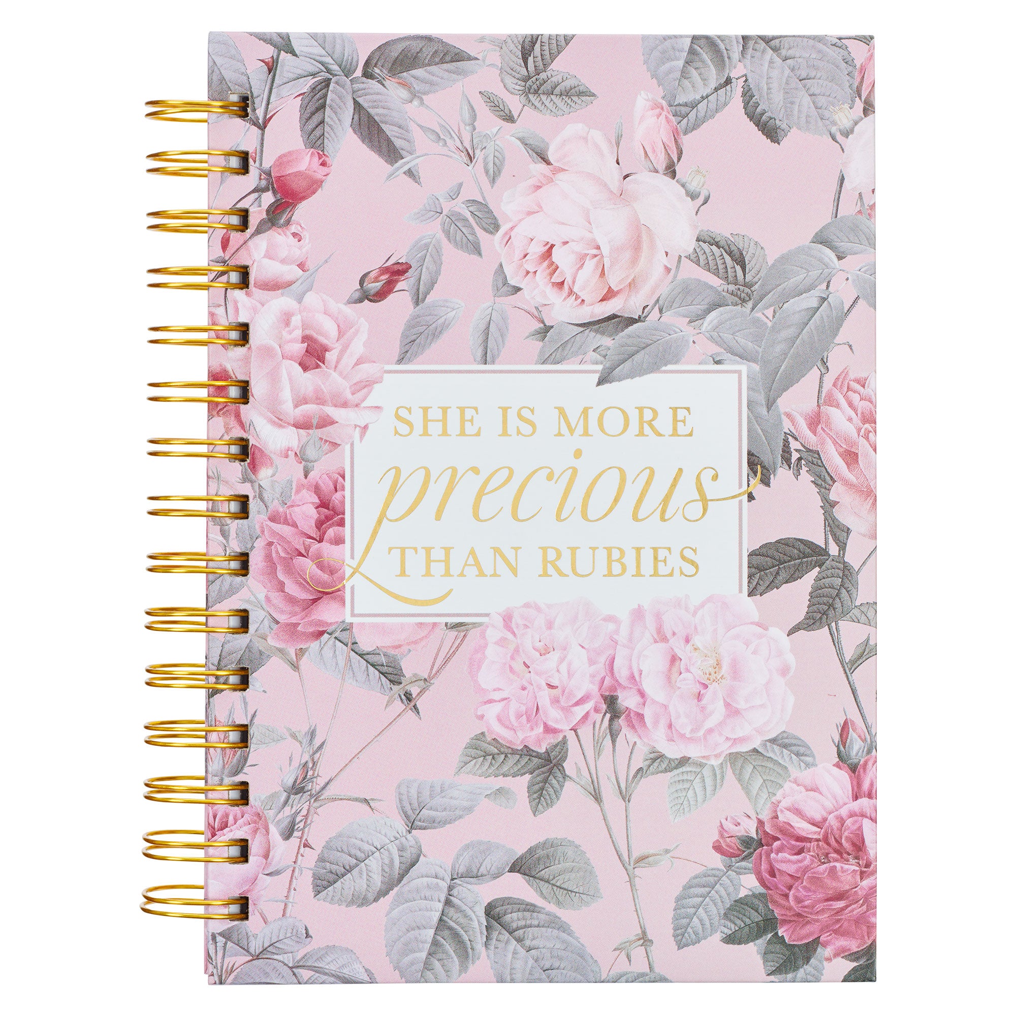 Journal: She is More Precious Than Rubies, Pink Floral (Graceful Peonies Series)