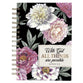 Journal: All Things,  Matt. 19:26, Black Floral