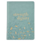 Zippered Journal: Strength & Dignity, Teal/Gold Leaves (Prov 31:25)