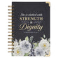 Journal: Strength & Dignity, Prov. 31:25, Indigo Rose