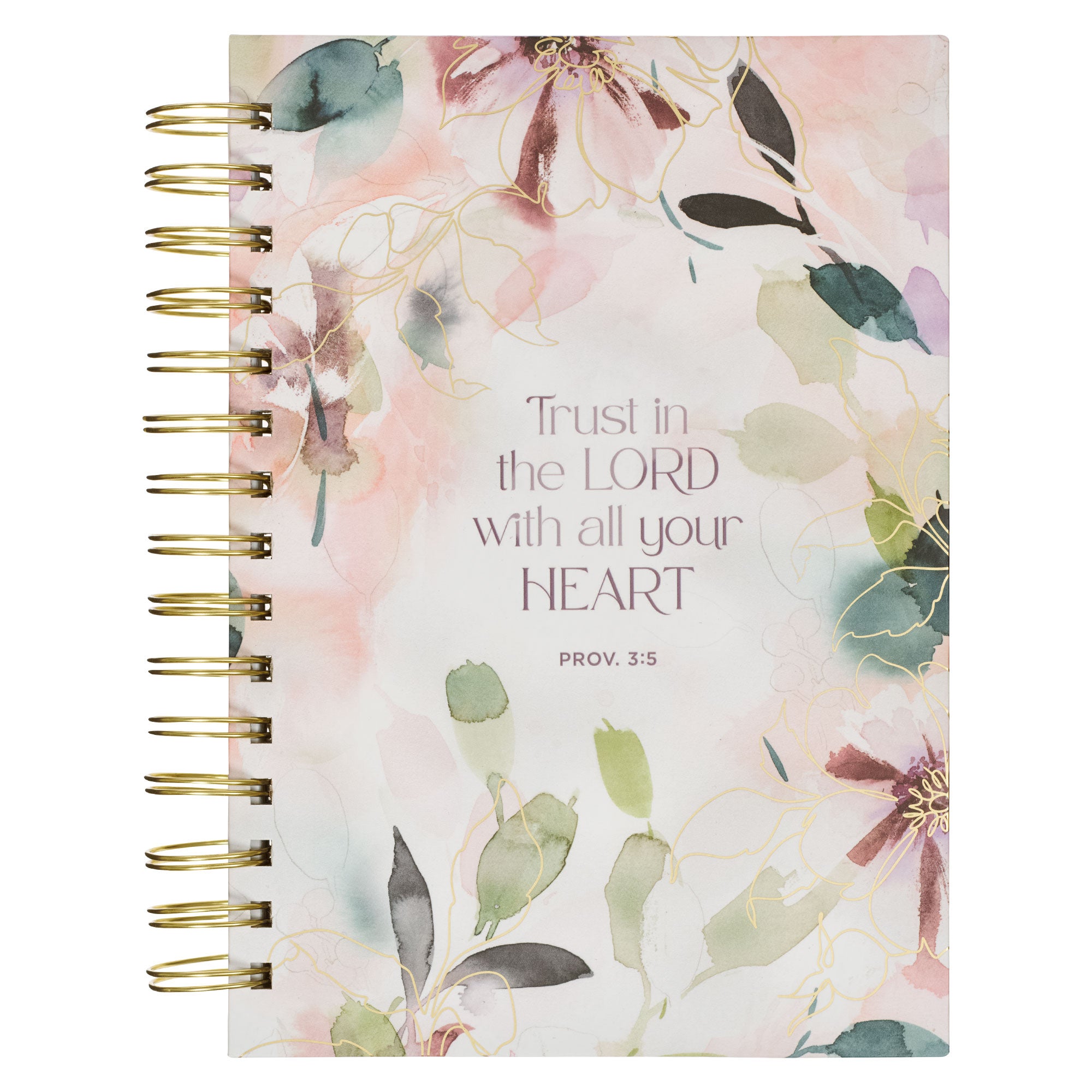 Journal: Trust in the Lord,  Prov. 3:5,  Purple Bloom Like the Flowers