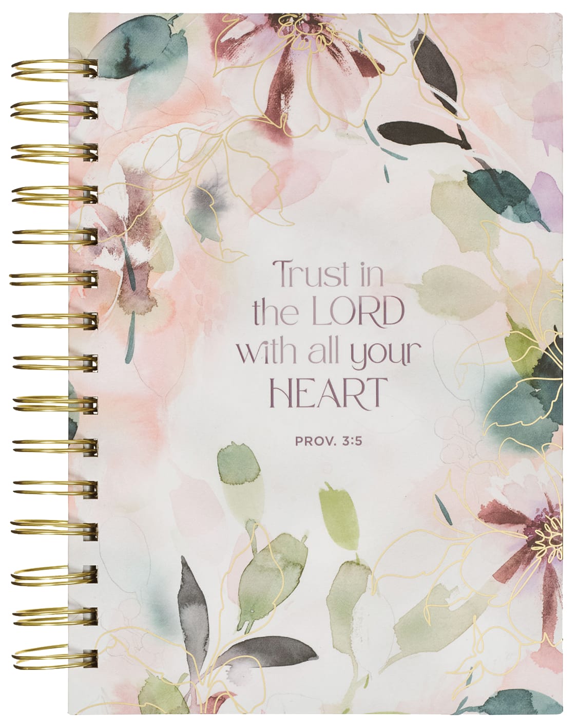 Journal: Trust in the Lord,  Prov. 3:5,  Purple Bloom Like the Flowers