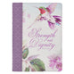 Journal with Zipper: Strength and Diginity, Prov. 31:25, Purple Persevere Hummingbird