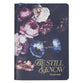 Journal with Zipper: Be Still, Ps. 46:10, Midnight Blue Floral