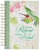 Journal: Love,  1 Cor. 13:4, Green, Persevere Hummingbird