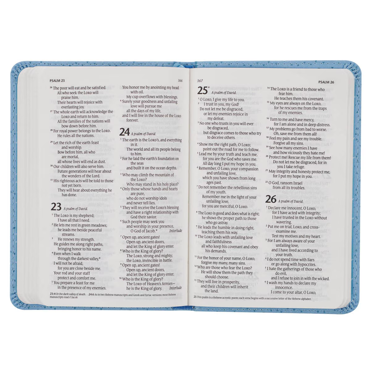 NLT Bible Blue (Black Letter Edition)