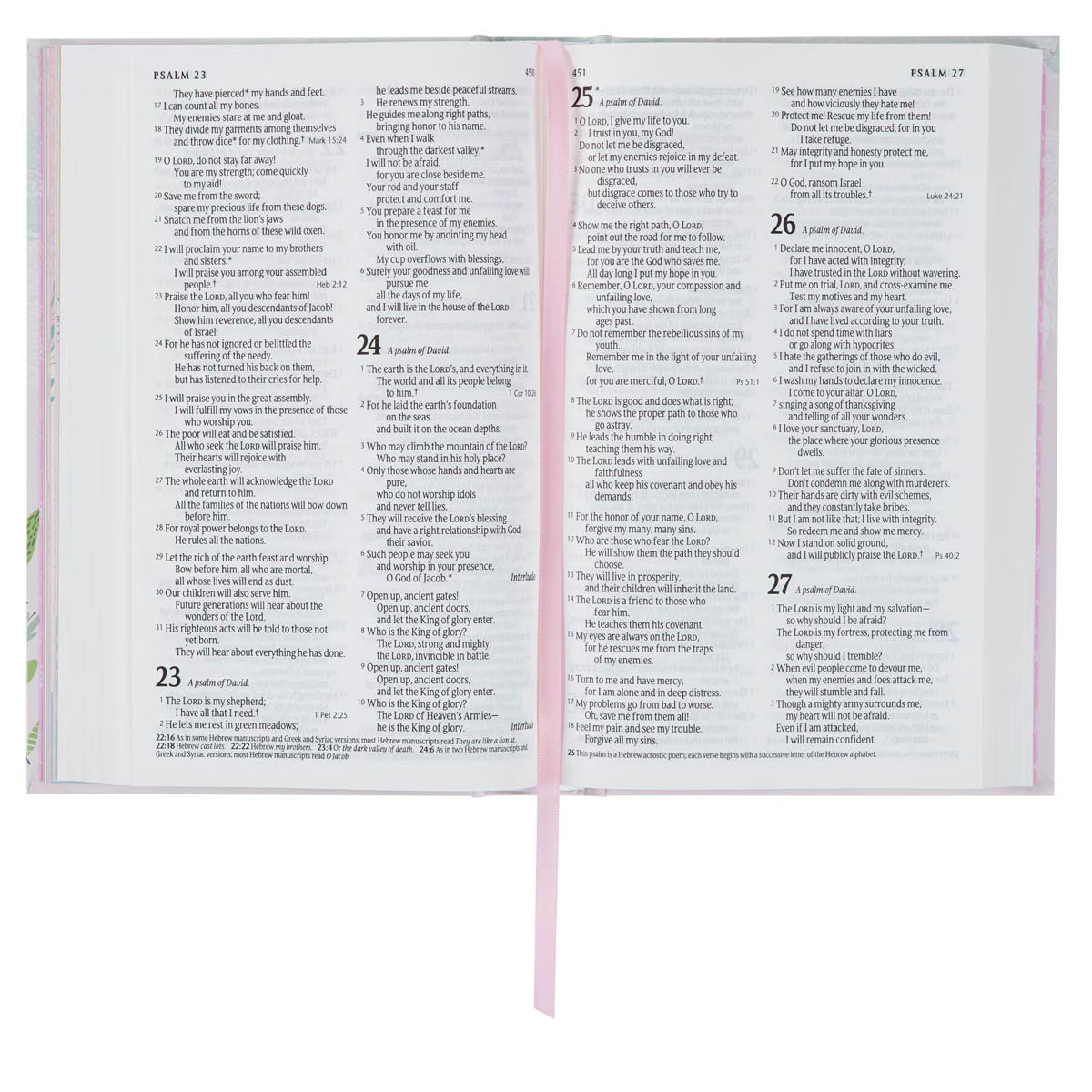 NLT Bible Pink (Black Letter Edition)