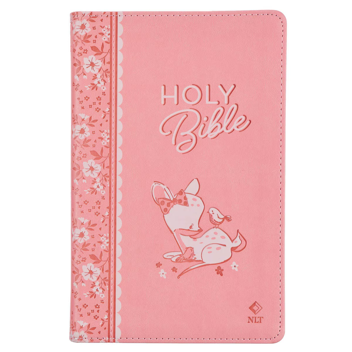NLT Bible Pink Keepsake Bible for Girls (Black Letter Edition)