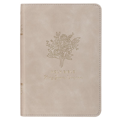 KJV Compact Holy Bible, Taupe (Red Letter Edition)