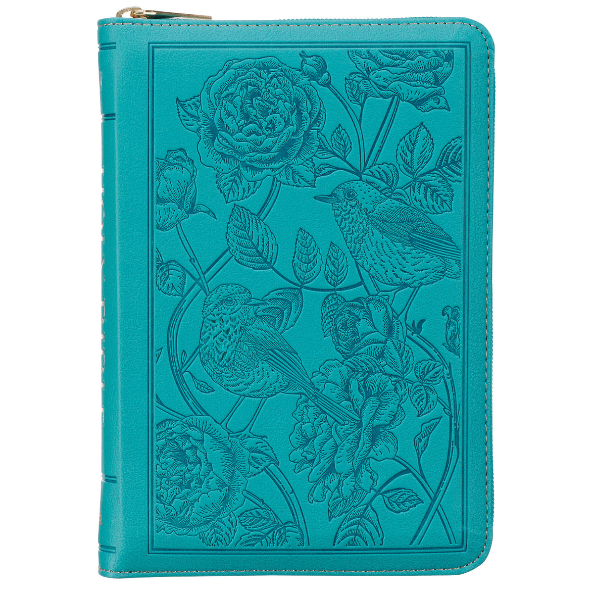 KJV Compact Bible With Zipper, Teal (Red Letter Edition)